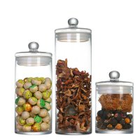 特大号玻璃密封罐陈皮小青柑茶叶展示瓶大口高身药材罐透明玻璃瓶