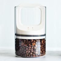 咖啡豆玻璃密封罐单向排气阀储存罐食品保鲜无铅真空玻璃储物罐
