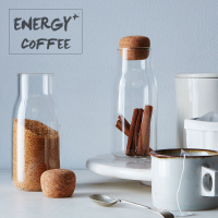 日本kinto咖啡多用耐热玻璃储存瓶储豆罐物瓶 配软木塞软木盖邮