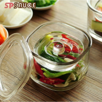 日本SP Sauce泡菜坛子加厚玻璃咸菜罐重石一夜渍浅渍罐腌菜缸容器