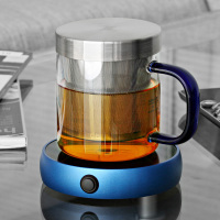 尚明玻璃杯玻璃泡茶壶花茶杯杯茶具杯子女喝带盖带过滤办公室