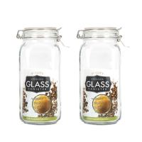 乐扣乐扣玻璃家用透明密封食品罐超大号腌泡菜柠檬蜜蜂瓶干货罐子