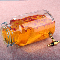 无铅玻璃泡酒瓶2-10斤家用带龙头人参酒瓶酿酒坛子酵素密封罐酒缸