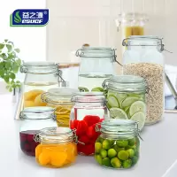玻璃瓶密封罐小泡菜坛子自酿泡酒瓶家用食品杂粮储物瓶罐子9件套