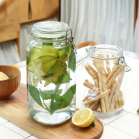 scybe喜碧玻璃瓶方形2件套玻璃密封罐储物罐储藏瓶茶叶罐奶粉瓶