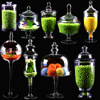 创意糖果罐玻璃坚果零食储物罐婚庆摆件食品收纳盒小装饰瓶子厨房