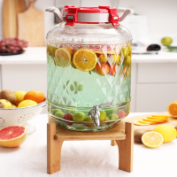 宏达果酵素桶自动排气酵素桶玻璃密封罐泡酒瓶带龙头大号30斤