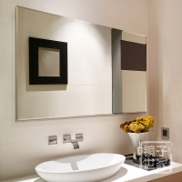 无框卫生间镜子壁挂浴室镜洗手间梳妆台厕所玻璃镜子贴墙卫浴镜