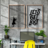 小相思 北欧风格ins装饰画创意透明有机玻璃画相框画挂画客厅壁画