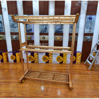 好太太不锈钢落地衣架 铝钛合金 玫瑰金大型衣架 GW- GW-599F