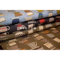 半米价/棉麻布料 齐藤谣子日本名师布咖啡杯 书衣手账手工布料