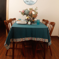 无非家美式现代时尚简约风欧式棉麻桌布布艺餐桌布茶几布盖布定做