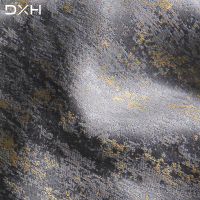 轻奢高端美式法式样板房抽象暗纹高精密提花现代定制品牌窗帘布艺