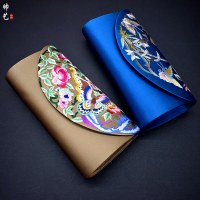 苏绣刺绣手拿夹配旗袍中国特色手工艺品外事出国留学传统