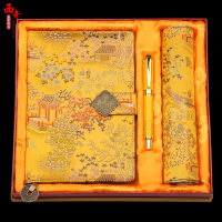 云锦记事本 南京特产 云锦礼盒套装 送老外礼品 中国风出国礼品