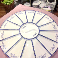 抖音同款创意餐具套装菜盘摆盘扇形盘团圆盘碟年夜饭陶瓷组合拼盘