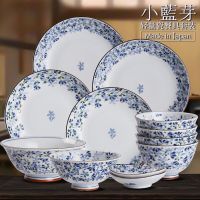 日本进口盘子碗碟套装家用吃饭整套成套日韩式陶器可爱的餐具组合