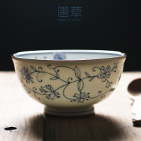 日本进口餐具大号汤碗面碗 高轻量强化瓷 釉下彩瓷器 线唐系列