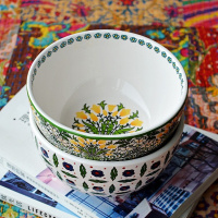 埃兰迪尔森女风格陶瓷餐具小清新家用粥碗汤碗果沙拉碗馄饨碗