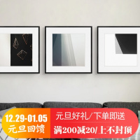 璞图签约原创抽象画北欧客厅装饰画餐厅挂画沙背景墙黑白极简画