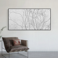 墙蛙正版迷雾森林现代北欧客厅装饰画大幅画简约餐厅挂画卧室床头