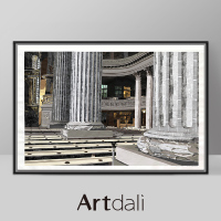 [艺达利]客厅装饰画简欧客厅壁画餐厅挂画 奥登巴赫-罗马柱