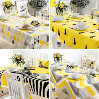 回家时间 ins北欧风格餐桌布现代简约家用长方形红茶几布艺盖巾