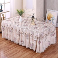 茶几桌布客厅茶几罩套长方形布艺蕾丝欧式盖布家用防尘罩电视柜罩