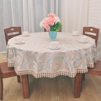圆桌布布艺圆形家用欧式棉麻小清新圆桌餐桌布餐厅1.8米圆桌桌布