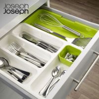 英国joseph joseph可伸缩厨房置物架餐具抽屉整理盒餐收纳分格盒