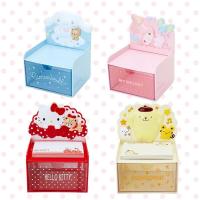 日本正品Kitty美乐蒂Melody玉桂狗桌面收纳盒塑料抽屉式可爱办公