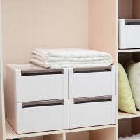 北欧风塑料抽屉柜单层抽屉工收纳柜衣柜分类盒收纳盒储物柜