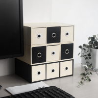 九宫格收纳盒宿舍抽屉式柜桌面桌上格子多格手账胶带小东西整理箱