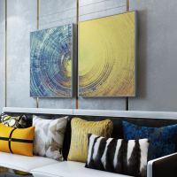 大地肌理 现代简约抽象油画客厅装饰画沙背景墙挂画壁画色