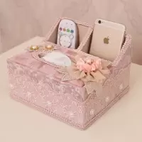 遥控器收纳盒纸巾盒餐纸盒抽纸盒面巾纸盒卫生纸盒子客厅欧式家用