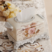 创意抽纸盒欧式田园乡村家居用品促销纸巾盒美式复古客厅饰品