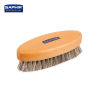 进口法国SAPHIR莎菲雅马毛刷 光面皮革清洁除尘刷灰上光抛光刷子