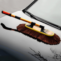 汽车用擦车拖把伸缩蜡拖除尘车掸子纯棉刷车洗车扫灰蜡刷清洁用品