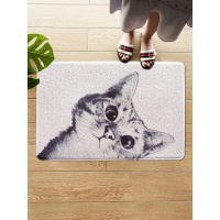 入户地垫进丝圈小地毯入脚垫垫口北欧卡通猫咪家用厨房