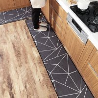 北欧长条厨房地毯防滑耐脏地垫防油防脚踏垫进垫毯子吸家用