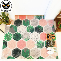 特价北欧家用进地垫绿植定制丝圈垫玄关厨房浴室防滑垫子