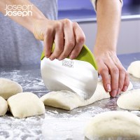 英国JosephJoseph厨房烘焙工具刮板刮刀切面器切割面团板垫二合一