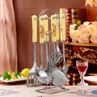 全套勺铲不锈钢锅铲勺铲煎铲汤勺厨房烹饪工具套装六件套炒菜厨具