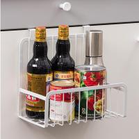 厨房置物架橱柜后挂钩整理架味料用品挂篮收纳篮壁挂式料架