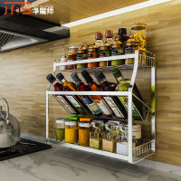 304不锈钢料架厨房置物架味料油盐酱醋收纳架佐料架用品家用