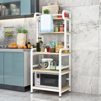 厨房置物架落地多层烤箱架不锈钢厨房用品收纳储物架锅架微波炉架