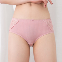 秋冬款螺纹纯棉女士内裤蕾丝抗菌棉健康舒适
