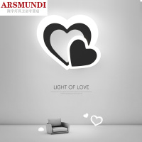 家装优选心形壁灯卧室led灯现代简约楼梯客厅背景墙壁灯北欧走廊装饰壁灯时尚简约