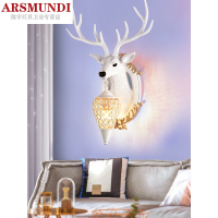 家装优选鹿头壁灯北欧简约创意客厅电视背景墙头灯过道楼梯卧室床头灯时尚简约