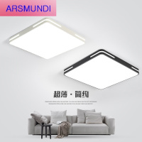 家装优选北欧正方形卧室灯简约现代大气书房家用黑白led吸顶灯具2020新款时尚简约